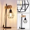 Barbengo Lampada da Tavolo Legno chiaro, Nero, 1-Luce