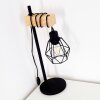 Barbengo Lampada da Tavolo Legno chiaro, Nero, 1-Luce