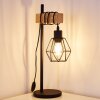 Barbengo Lampada da Tavolo Legno chiaro, Nero, 1-Luce