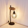 Barbengo Lampada da Tavolo Legno chiaro, Nero, 1-Luce