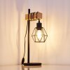 Barbengo Lampada da Tavolo Legno chiaro, Nero, 1-Luce