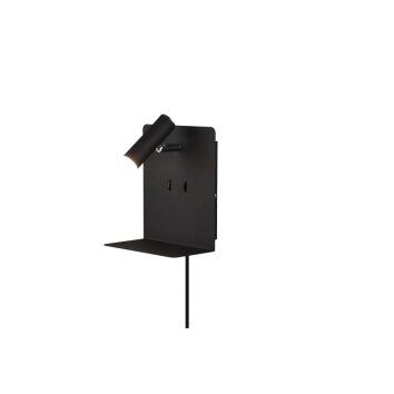 Trio Leuchten ELEMENT Applique LED Nero, 3-Luci