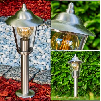 Lampada con piedistallo Lerskov Acciaio inox, 1-Luce