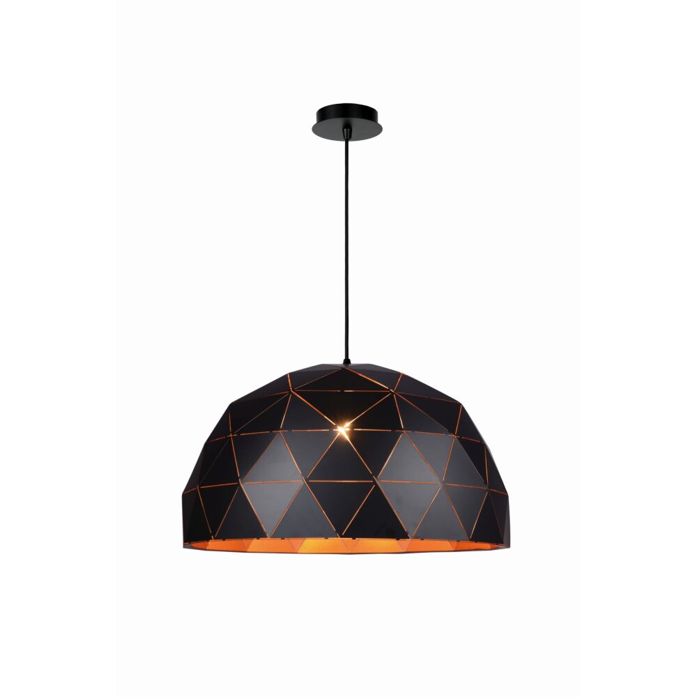 Lucide OTONA Lampada a Sospensione Nero, 3-Luci main product photo