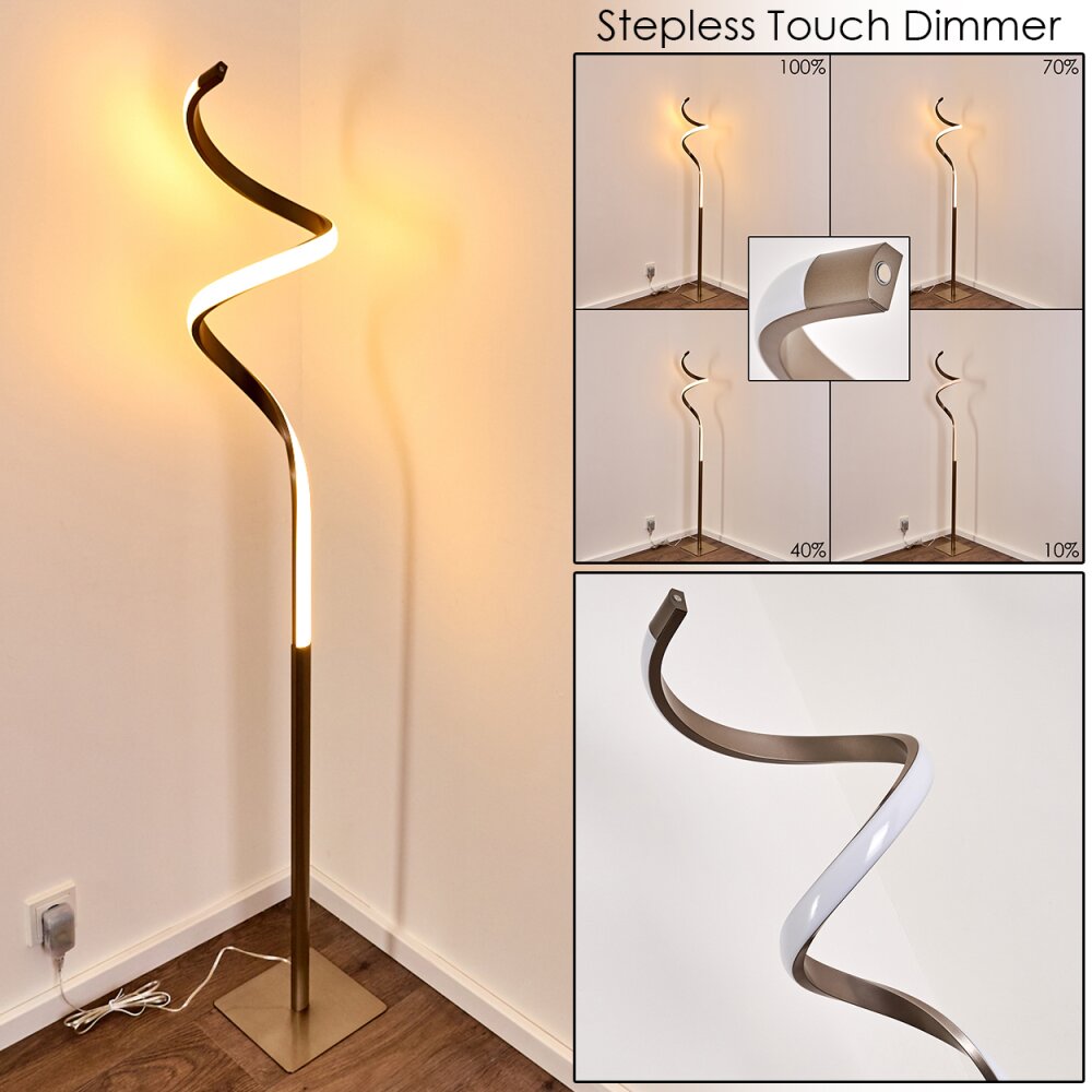 Pitasch Lampada da terra LED Nichel opaco, 1-Luce main product photo