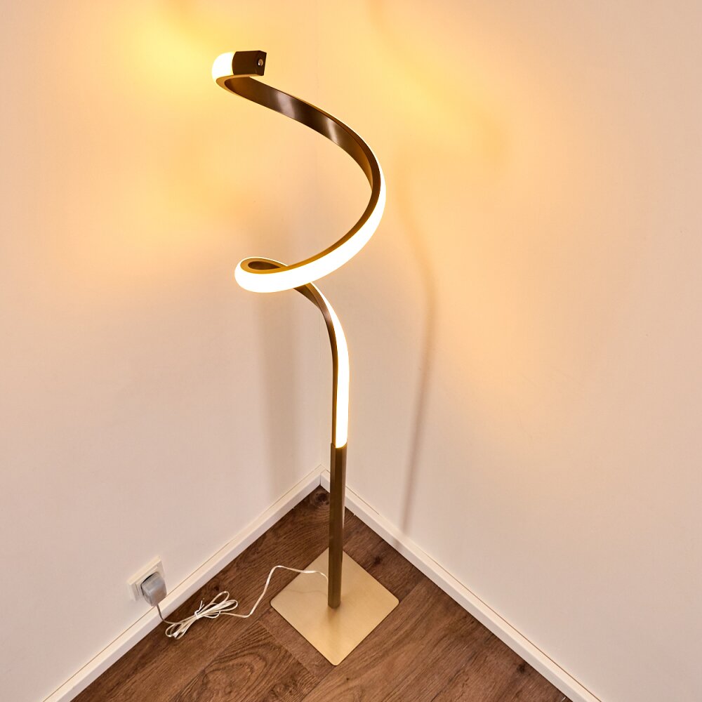 Pitasch Lampada da terra LED Nichel opaco, 1-Luce