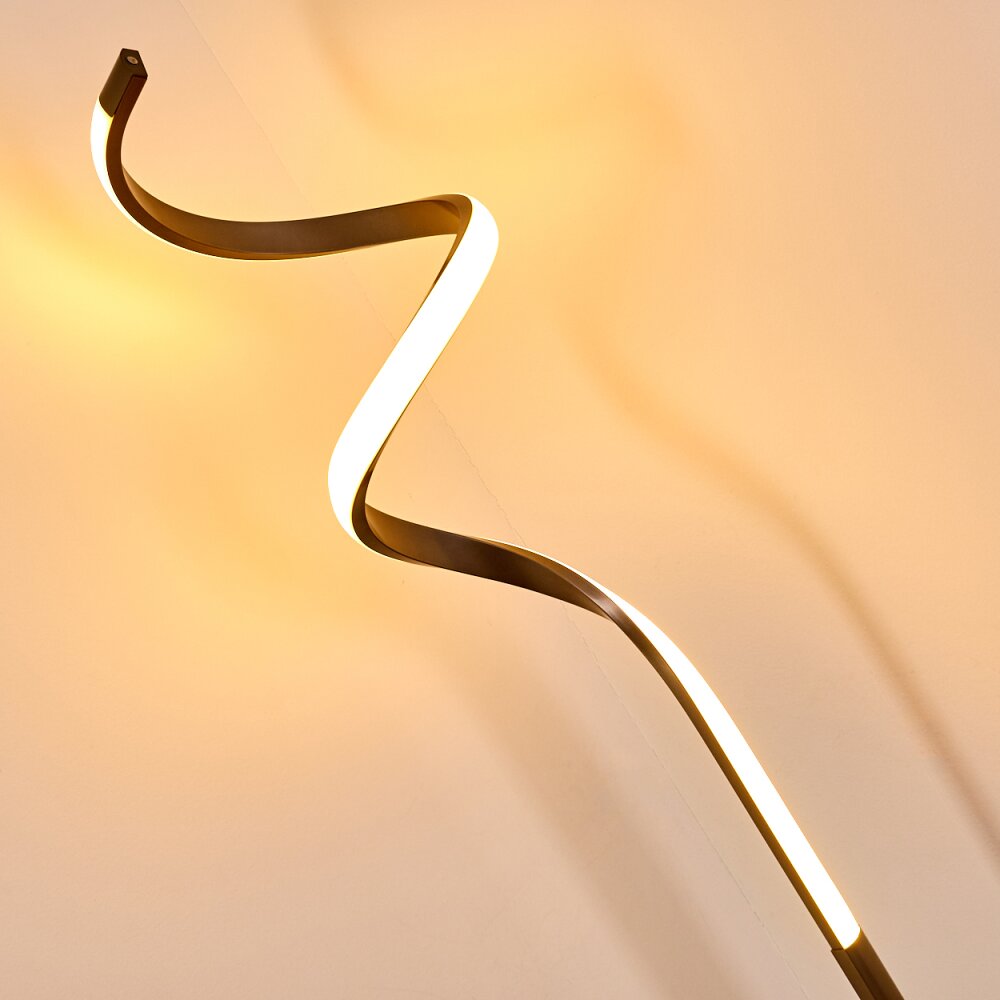 Pitasch Lampada da terra LED Nichel opaco, 1-Luce