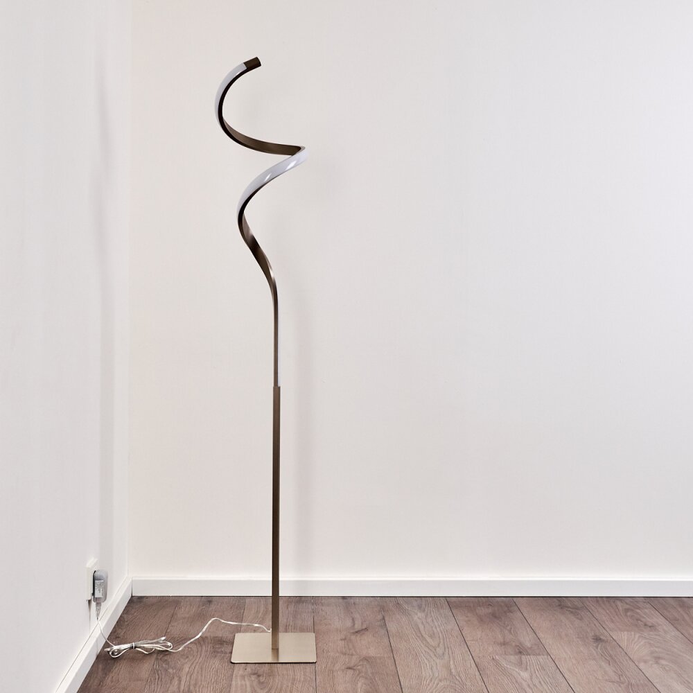 Pitasch Lampada da terra LED Nichel opaco, 1-Luce