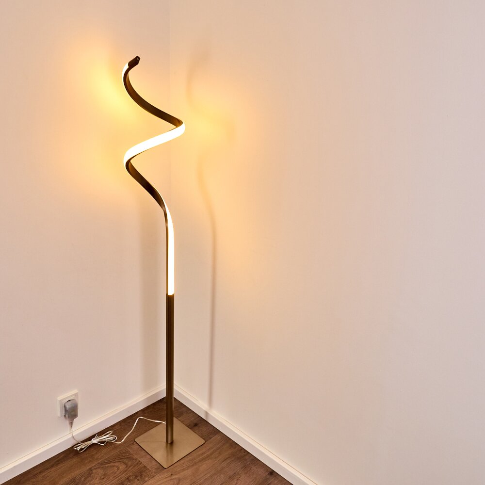 Pitasch Lampada da terra LED Nichel opaco, 1-Luce