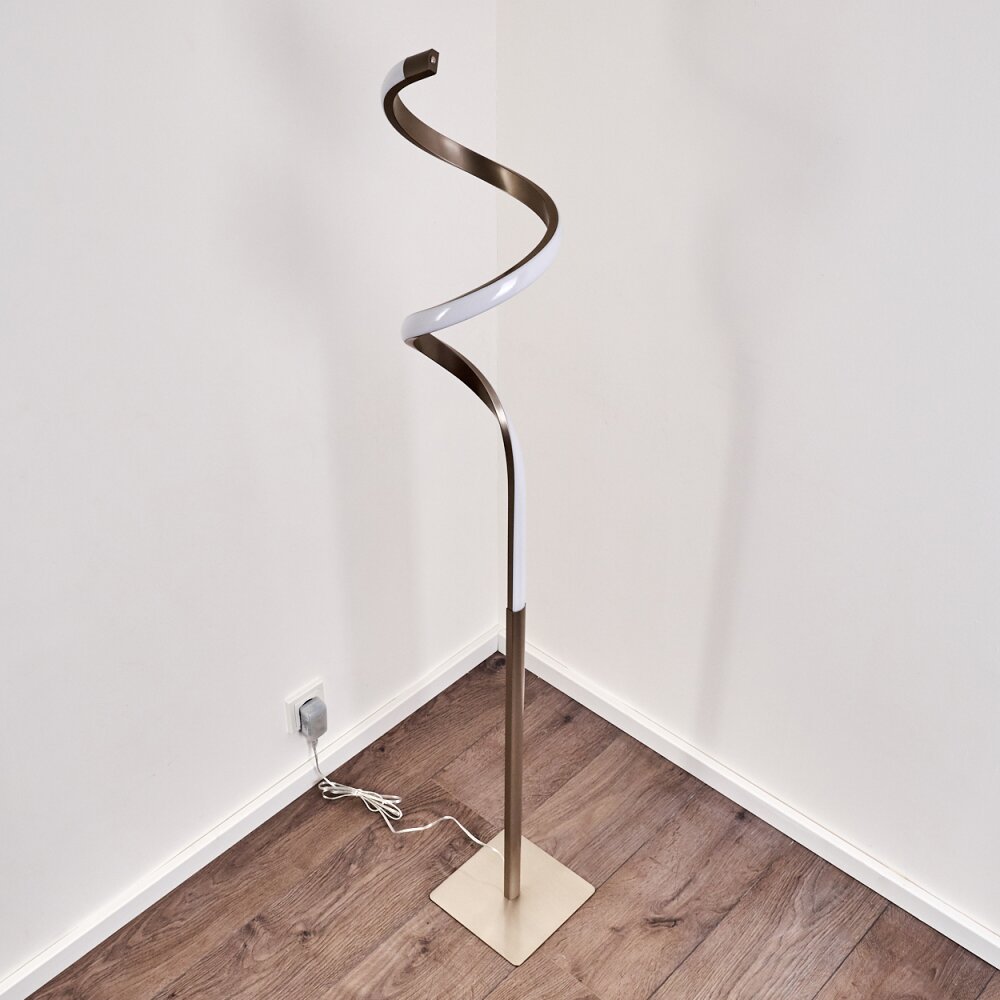 Pitasch Lampada da terra LED Nichel opaco, 1-Luce