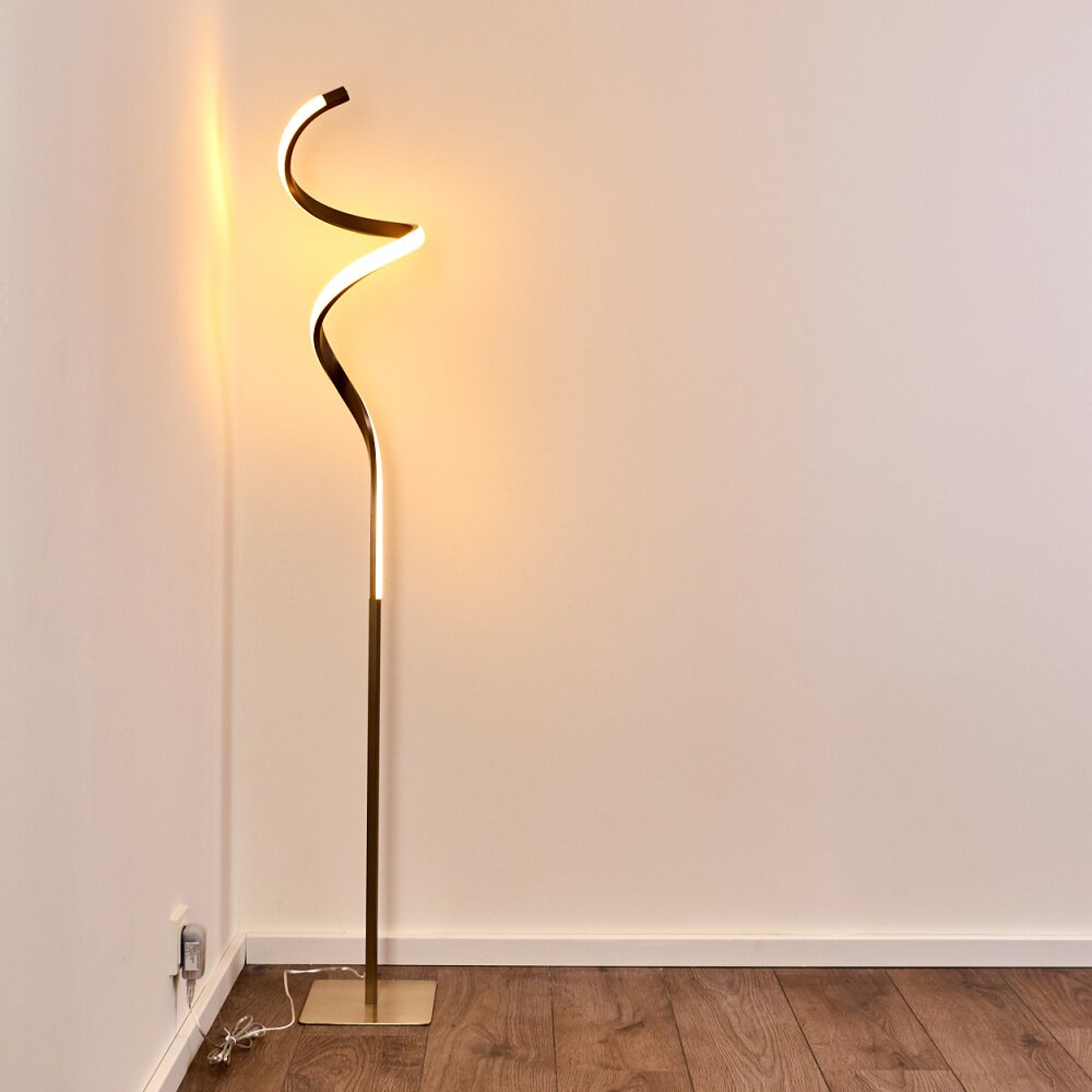 Pitasch Lampada da terra LED Nichel opaco, 1-Luce