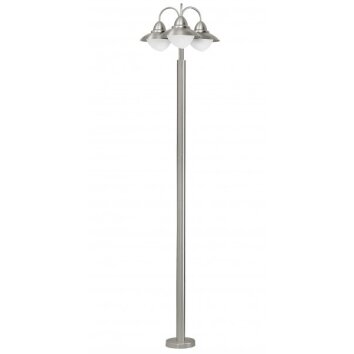 Eglo SIDNEY Lampada da terra per esterno Acciaio inox, 3-Luci