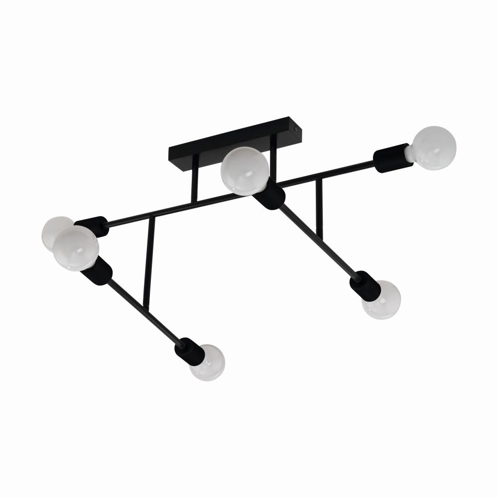 Eglo BELSIANA Plafoniera Nero, 6-Luci main product photo