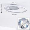 Leksund Plafoniera LED Argento, 1-Luce