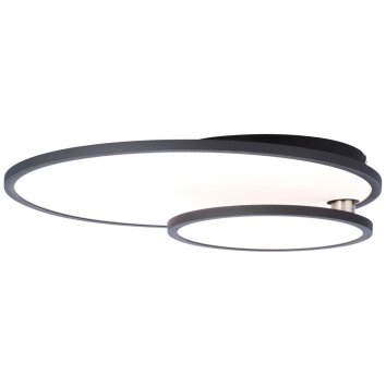 Plafoniera Brilliant Bility LED Nero, 1-Luce