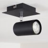 Plafoniera Zuoz Nero, 1-Luce