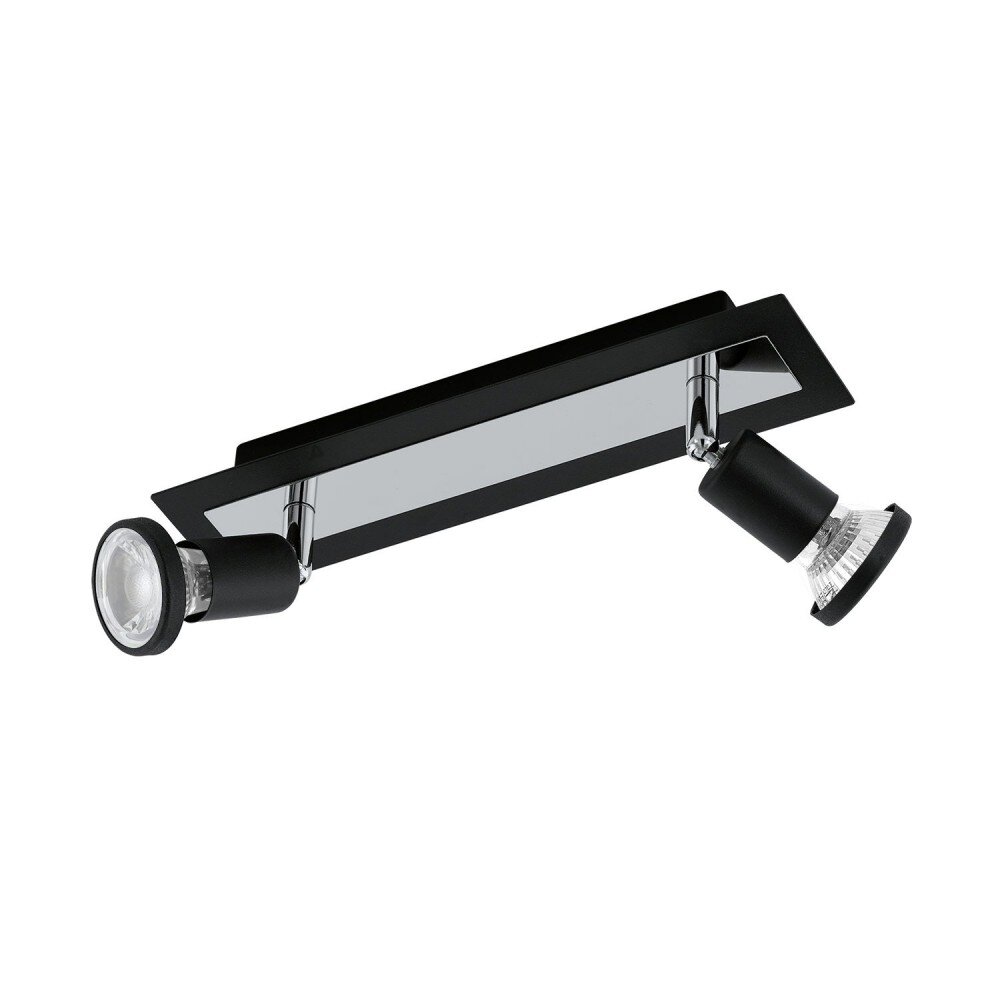 Eglo SARRIA Faretto da soffitto LED Cromo, Nero, 2-Luci main product photo
