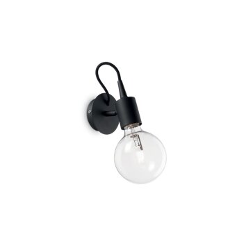 Ideal Lux EDISON Applique Nero, 1-Luce