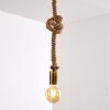 Tenna Kordel Lampadario a sospensione Ottone antico, Marrone, 1-Luce