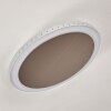 Aitrach Plafoniera LED Argento, 1-Luce