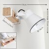 Oksbol Applique Legno scuro, Bianco, 1-Luce Oksbol Applique Legno scuro, Bianco, 1-Luce