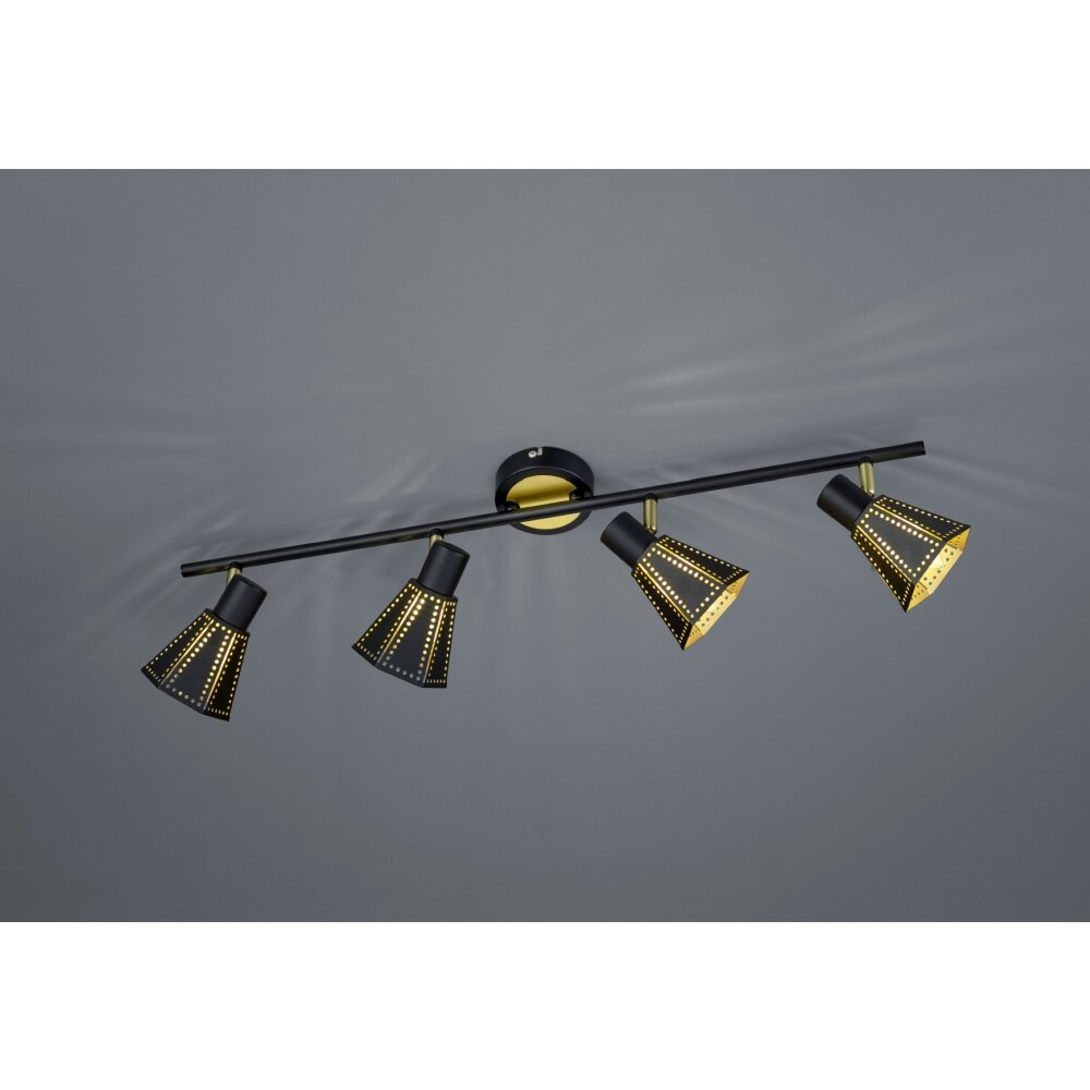 Trio-Leuchten Houston Plafoniera Nero, 4-Luci main product photo