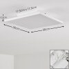 Barasat Plafoniera LED Bianco, 1-Luce