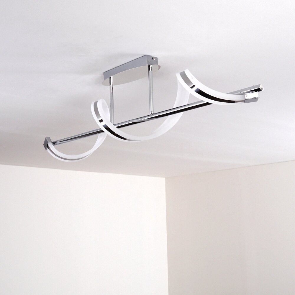 Vora Plafoniera LED Cromo, 1-Luce