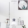 Fieberbrunn Lampadario a sospensione Bianco, 1-Luce