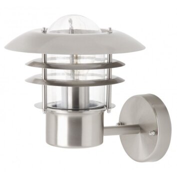 Brilliant Terrence Applique da esterno Acciaio inox, 1-Luce