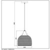 Lucide MESH Lampada a Sospensione Nero, 1-Luce