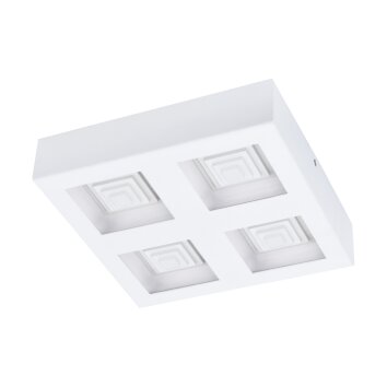 Eglo FERREROS Plafoniera LED Bianco, 4-Luci