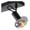 Faretto da soffitto Lucide MADEE Nero, 2-Luci