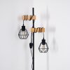 Barbengo Lampada da terra Legno chiaro, Nero, 2-Luci