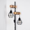 Barbengo Lampada da terra Legno chiaro, Nero, 2-Luci