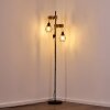 Barbengo Lampada da terra Legno chiaro, Nero, 2-Luci
