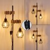 Barbengo Lampada da terra Legno chiaro, Nero, 2-Luci