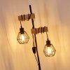 Barbengo Lampada da terra Legno chiaro, Nero, 2-Luci
