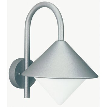 Albert 645 Applique per esterno Argento, 1-Luce