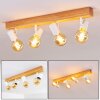 Barbengo Plafoniera Legno chiaro, Bianco, 4-Luci