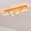 Barbengo Plafoniera Legno chiaro, Bianco, 4-Luci