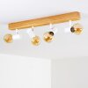 Barbengo Plafoniera Legno chiaro, Bianco, 4-Luci