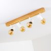 Barbengo Plafoniera Legno chiaro, Bianco, 4-Luci