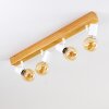 Barbengo Plafoniera Legno chiaro, Bianco, 4-Luci