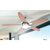 Globo AZURA Ventilatore Cromo, Acciaio inox, Nichel opaco, 1-Luce