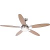 Globo AZURA Ventilatore Cromo, Acciaio inox, Nichel opaco, 1-Luce