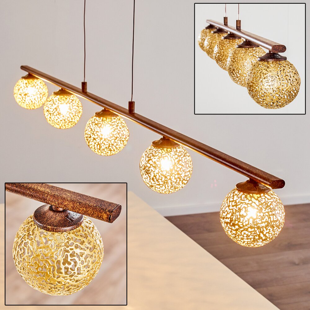 Virga Lampada a Sospensione Ruggine, 5-Luci main product photo