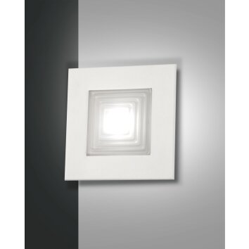 Fabas Luce Formia Applique LED Bianco, 1-Luce