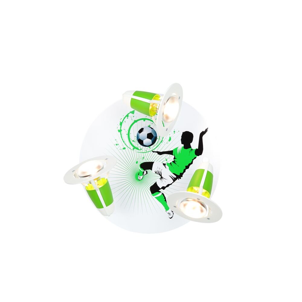 Elobra SOCCER Applique rotondo Verde, Bianco, 3-Luci main product photo