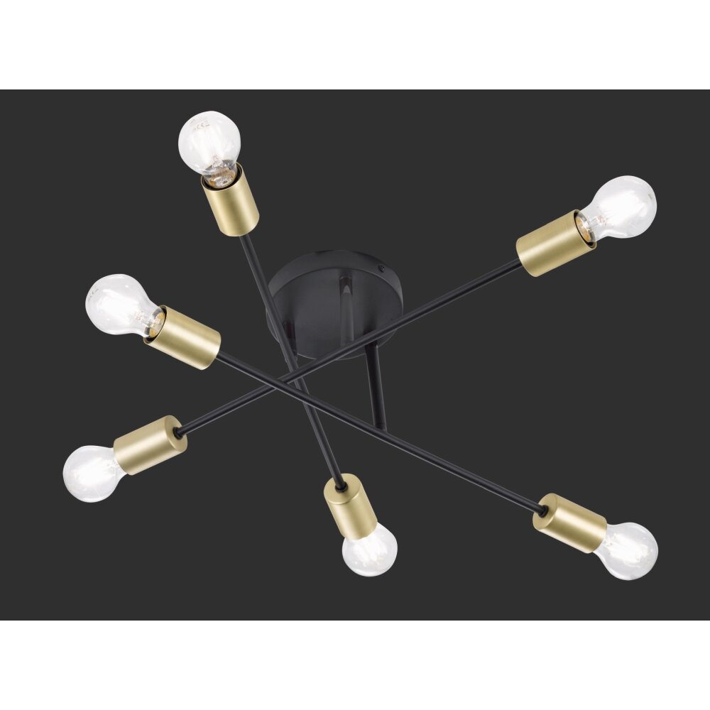 Trio CROSS Plafoniera Nero, 6-Luci main product photo